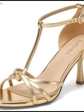 T-Strap Kitten Heel Sandals Open Round Toe 3 Inch Dressy